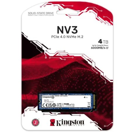 SSD Kingston M.2 2280 NV3 4TB 3D NAND NVMe PCIe Gen 4.0x4