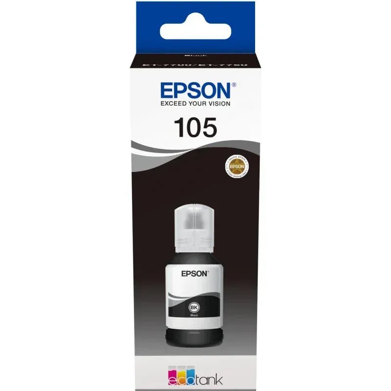 Tinta Epson 105 Ecotank Preto Bottle OriginalC13T00Q140EpsonTinteiros Originais EpsonChip Ink | Informática | Tinteiros e Toners | Gaming