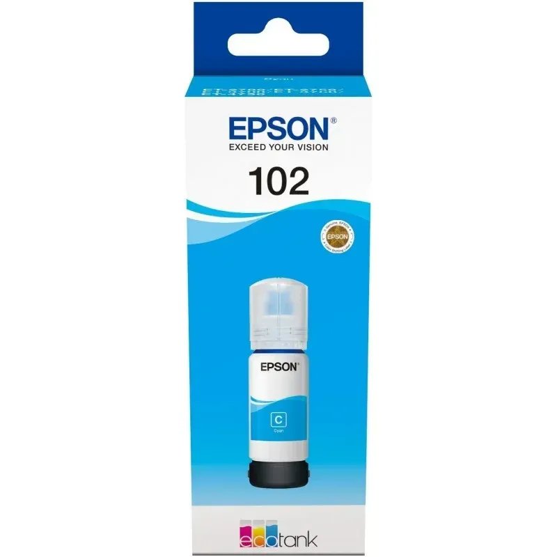 Tinta Epson 102 Ecotank Azul Bottle OriginalC13T03R240EpsonTinteiros Originais EpsonChip Ink | Informática | Tinteiros e Toners | Gaming