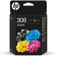 Pack 2 Tinteiros HP 308 EvoMore Originais Preto e Tricolor - 6L6S6UE6L6S6UEHPTinteiros Originais HPChip Ink | Informática | Tinteiros e Toners | Gaming