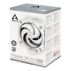 Cooler Processador Arctic Freezer 34 eSports DUO com BioniX P-Series Fans 12cm Branco