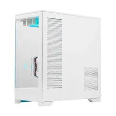 Caixa Gaming Abysm Danube Sava H600 PC - E-ATX, ATX, ITX, Micro ATX - Vidro Temperado - 4 Ventoinhas ARGB - Branca