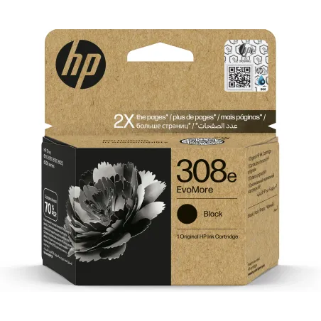 Tinteiro HP 308e EvoMore Preto Original - 7FP22UE7FP22UEHPTinteiros Originais HPChip Ink | Informática | Tinteiros e Toners | Gaming