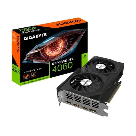 Placa Gráfica Gigabyte GeForce RTX 4060 WINDFORCE OC 8G 2xFansGV-N4060WF2OC-8GDGigabytePlacas GráficasChip Ink | Informática | Tinteiros e Toners | Gaming