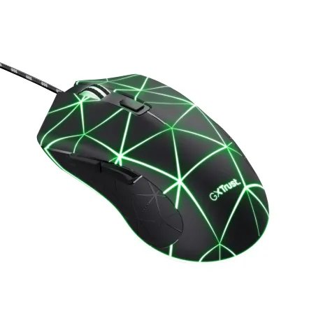 Rato Gaming Trust GXT 133 Locx USB 4000dpi - 6 Botões - Iluminação LED - Preto