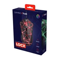 Rato Gaming Trust GXT 133 Locx USB 4000dpi - 6 Botões - Iluminação LED - Preto