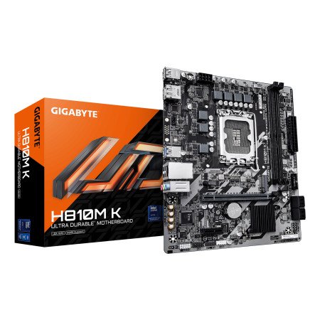 GIGABYTE H810M K motherboard Intel H810 LGA 1851 (Socket V1) micro ATX9MH810MK-00-G10GigabyteMotherboardsChip Ink | Informática | Tinteiros e Toners | Gaming