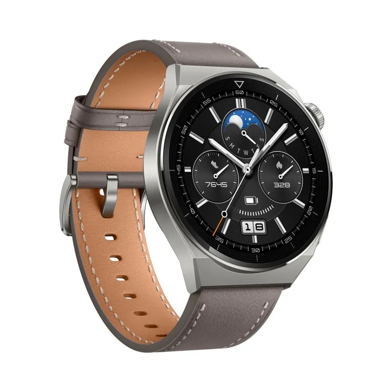 Smartwatch Huawei Watch GT 3 Pro Titanium 46mm com Pulseira em Couro Cinzento55028467HuaweiSmartwatchsChip Ink | Informática | Tinteiros e Toners | Gaming