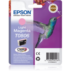 Original Epson T0806 Light Magenta Ink Cartridge C13T08064011