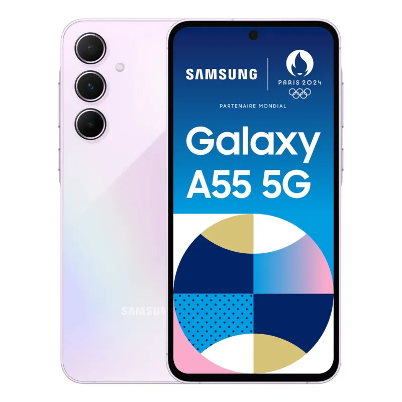 Smartphone Samsung Galaxy A55 5G 8GB/128GB LilásSM-A556BLVAEUBSamsungSmartphonesChip Ink | Informática | Tinteiros e Toners | Gaming