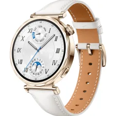 Smartwatch Huawei Watch GT5 41mm GPS Bracelete Em Pele Branco