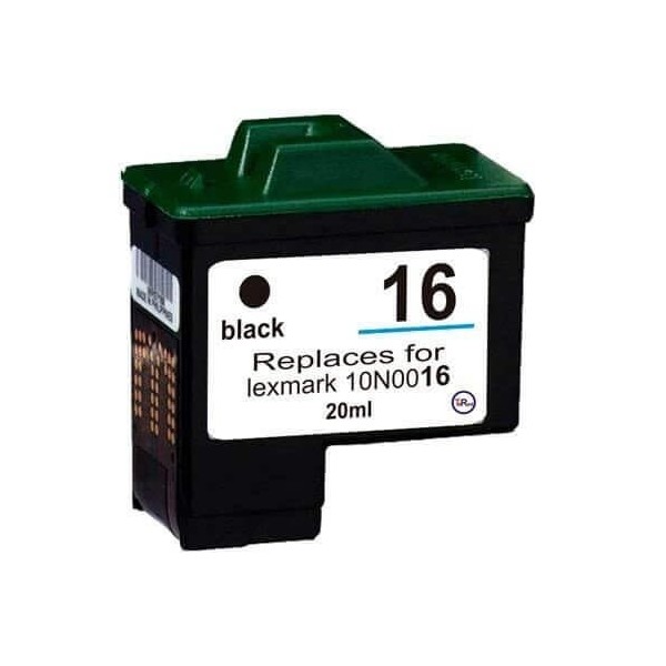 Lexmark 16 Black Ink Cartridge 10N0016 Compatible