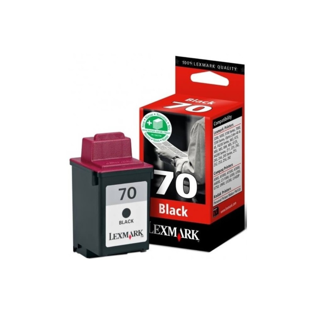 Lexmark 70 Black Ink Cartridge 12AX970E Compatible