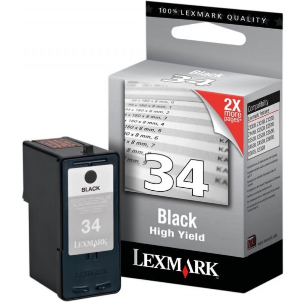 Lexmark 34 Black Ink Cartridge 18C0034E Compatible