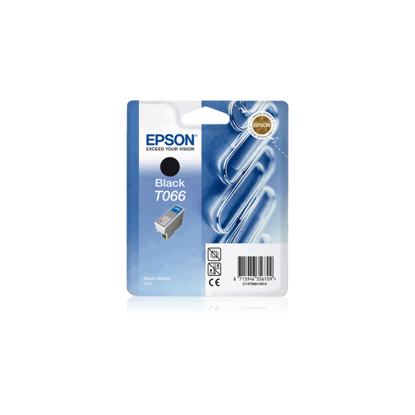 Original Epson T066 Black Ink Cartridge C13T06614010