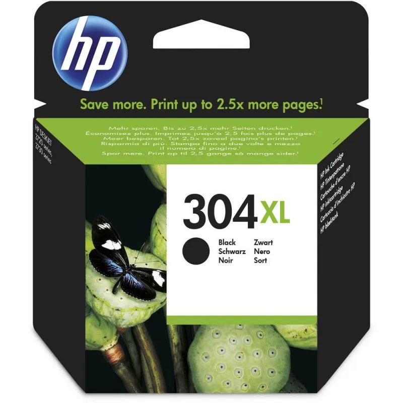 Tinteiro HP 304XL Preto Original - N9K08AEN9K08AEHPTinteiros Originais HPChip Ink | Informática | Tinteiros e Toners | Gaming